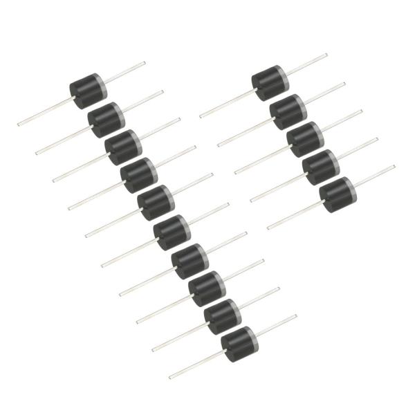 uxcell 整流ダイオード 電子部品プロジェクト 6A 1000V 9×5mm 6A10 15個入り
