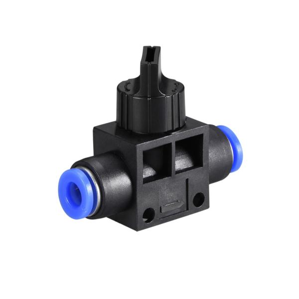uxcell エアーフローコントロールバルブコネクター ハンドバルブユニオン ストレートクイック継手 チューブ外径6mm 5個入り