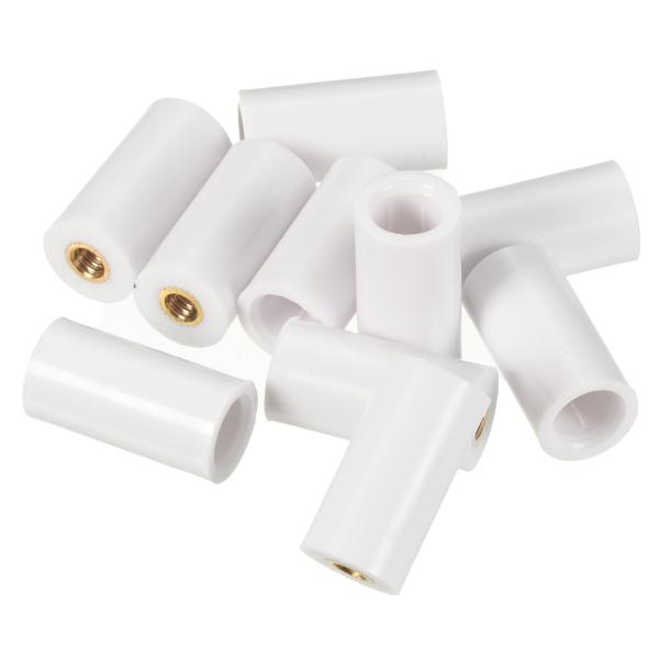 【本商品は海外出荷】お届けは通常20-30日を頂いております。フェルール寸法: 26 x 13 mm(H*D); リング穴径: 8 mm; スレッドゲージ: M5 x 1 mm; カラー：ホワイト; パッキングリスト: 10 x プールキュ...