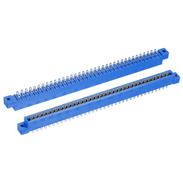 uxcell エッジカードコネクター　金メッキ製造 PCBゴールドフィンガーボード ソケット72 ピン　はんだハトメ3.96mm ピーチ　2個入り