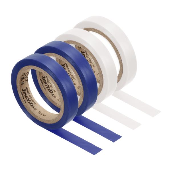 【本商品は海外出荷】お届けは通常20-30日を頂いております。カラー：ブルー、ホワイト; 長さ：8 M; 幅：1 cm; パッケージコンテンツ：4巻 x ラケットグリップ整理テープ利点：テニスラケットのグリップは耐久性のあるPVC素材で作ら...