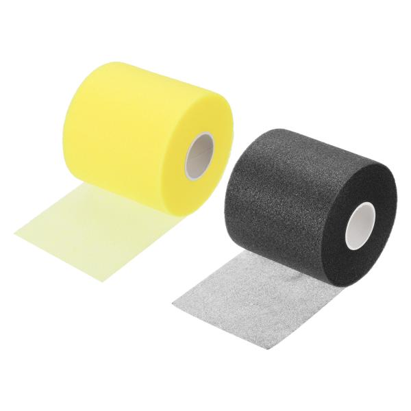 【本商品は海外出荷】お届けは通常20-30日を頂いております。カラー: ブラック/イエロー; 長さ: 27 M; 幅: 7 cm; パッキングリスト: 2個 x ラケットグリップラップテープ利点: テニスグリップクッションラップフィルムはP...