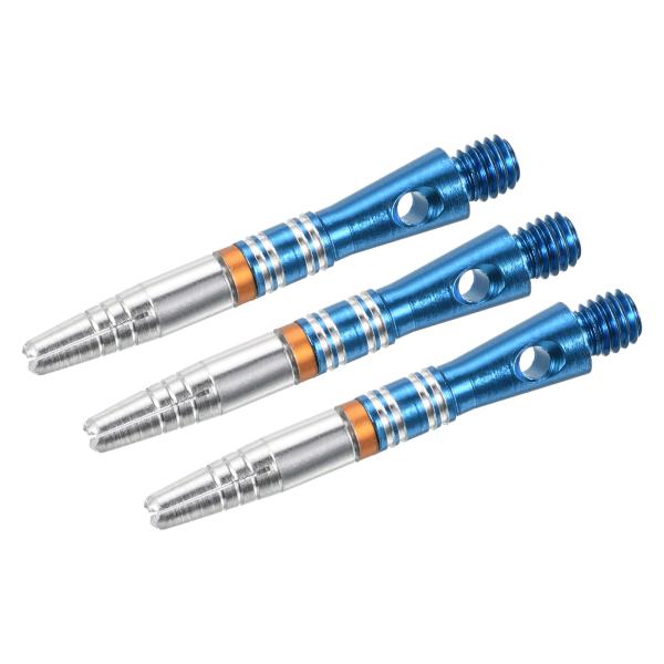 PATIKIL 35 mmダーツシャフト ミディアム 2BAスレッド アルミニウム ダーツステム ダーツアクセサリー スチールチップ用 3個 ブルー