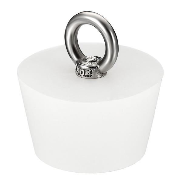 uxcell シリコーンゴム製テーパープラグ リング付き 試験管 配水管 排水口用 39mm-50mm固体バングスストッパー ホワイト