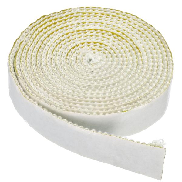 uxcell PATIKIL 25x3x3000mm 薪ストーブガスケット 自己接着 耐高温シールロープ 薪ストーブ用暖炉ドア ホワイト
