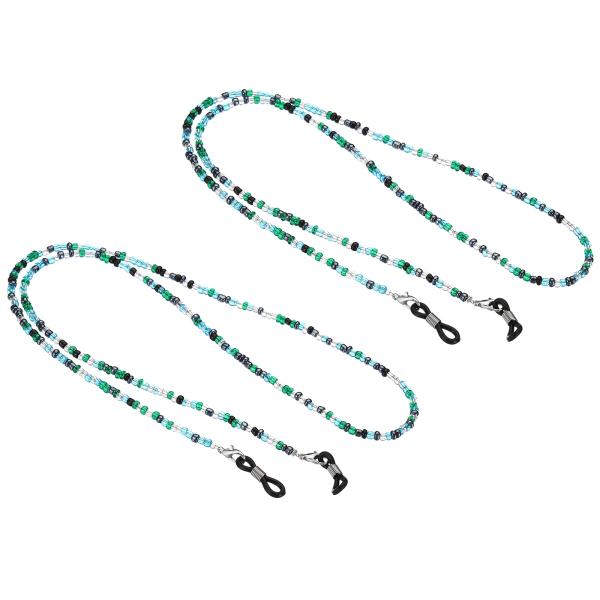 【本商品は海外出荷】お届けは通常20-30日を頂いております。カラー：写真のようにカラー；素材：アクリル、シリコーン、金属；直径：4mm；長さ：700mm；パッケージリスト:2xメガネストラップ利点：調整可能なデザインで、頭のサイズに応じて...