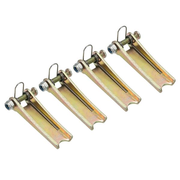 uxcell PATIKIL 50mm フック安全ラッチキット 4個 金属製 牽引ヒッチの交換 クレビスフックトレーラー用 金色トーン