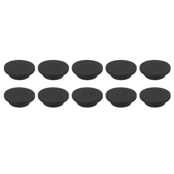 uxcell シリコーンゴム穴プラグ 17.2mm直径 ソフト柔軟ストッパー 短い 16-17mm穴用 黒 10個