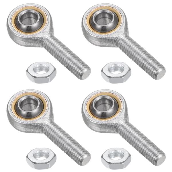 uxcell 4個セット SA10T/K 10mm ロッドエンドベアリング M10x1.5 メス 右ねじ 自己潤滑ロッドエンドジョイント