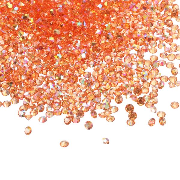 PATIKIL ウェディングテーブル用 スカッターコンフェッティ水晶3mmアクリルダイヤモンド花瓶フィラーゲム オレンジAB 14000個セット