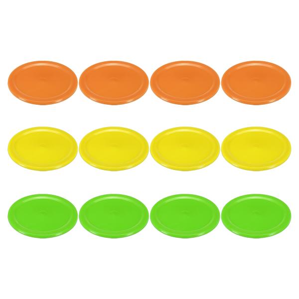 【本商品は海外出荷】お届けは通常20-30日を頂いております。仕様：カラー：オレンジ、オレンジ、ライト緑、ライト緑、イエロー、イエロー；素材：A BS；パック直径：6.4cm/2.52"；パッケージリスト：パック12個（各色2個ずつ）特徴：...