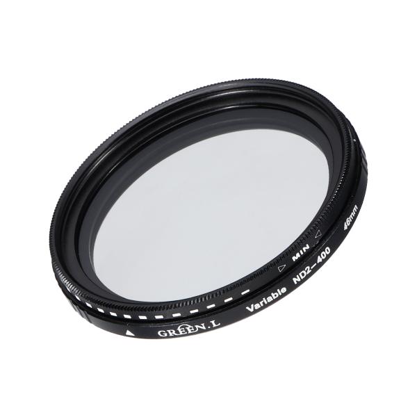 uxcell ND2-400 レンズフィルター 可変中性密度レンズフィルター 46mm 円形NDフィルター グレースケールフィルター