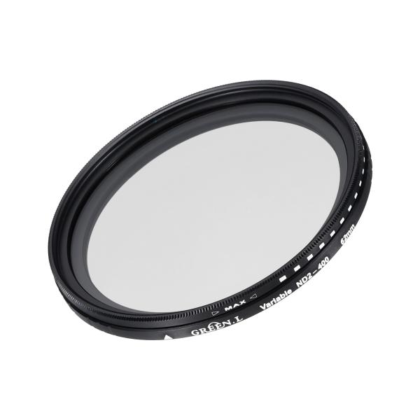 uxcell ND2-400 レンズフィルター 可変中性密度レンズフィルター 62mm 円形NDフィルター グレースケールフィルター