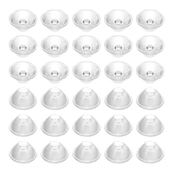 PATIKIL 20度ハイパワーLEDレンズ 20mm LEDリフ レクターコリメーター アクリル光学レンズ 1W LEDライトランプ 懐中電灯 電球