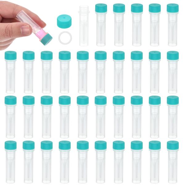 【本商品は海外出荷】お届けは通常20-30日を頂いております。キャップのカラー：緑；ボトルのカラー：透明；材料：PP（ポリプロピレン）；容量：0.5ml；ボトル口の外径：12mm / 0.5"；ボトルの高さ：42.5mm / 1.7"；全体...