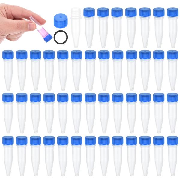 【本商品は海外出荷】お届けは通常20-30日を頂いております。キャップのカラー：ブルー；ボトルのカラー：透明；材質：PP（ポリプロピレン）；容量：1.5ml；ボトル口の外径：11mm / 0.4"；ボトルの高さ：44mm / 1.7"；全体...