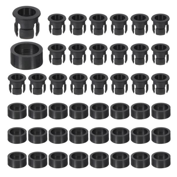 PATIKIL 5mm 発光ダイオードホルダーキット 100個 プラスチックLEDホルダーフラットクリップサークルカバーマウントブ ラケットアクセサリ
