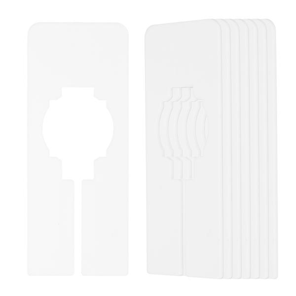 PATIKIL クローゼット ディバイダー 空白のハンガー仕切り板 矩形衣類仕切り 50x127 mm 書き込み可能 再利用可能 簡単に分類 洋服仕分