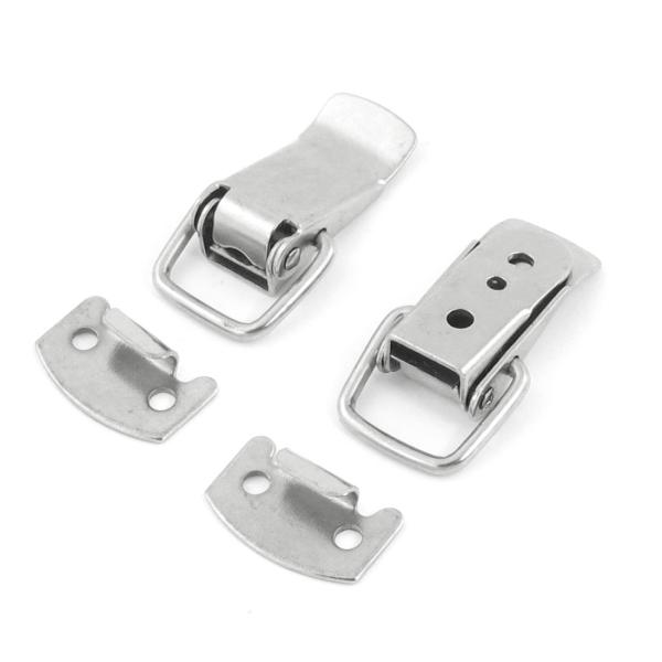 uxcell パッチン錠 ハードウェア 航空 ツール ボックス 金属 メタル ステンレススチール 2セット ２８ｍｍ