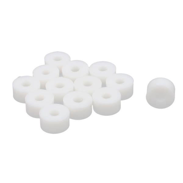 uxcell スペーサー スタンドオフ 丸型 プラスチック製 ホワイト 15x8mm 13個入り