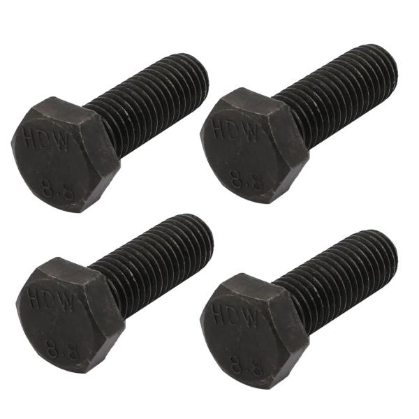 uxcell 六角ボルト 六角ねじ 六角キャップスクリュー M12x35mm 炭素鋼 4個入り
