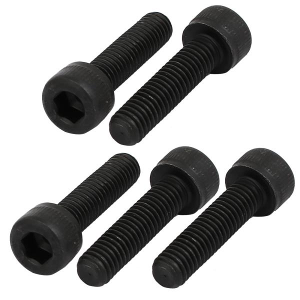 uxcell 六角穴付きボルト 左手ねじボルト M5x20mm 炭素鋼材質 12.9グレード 六角ソケット 5個入リ
