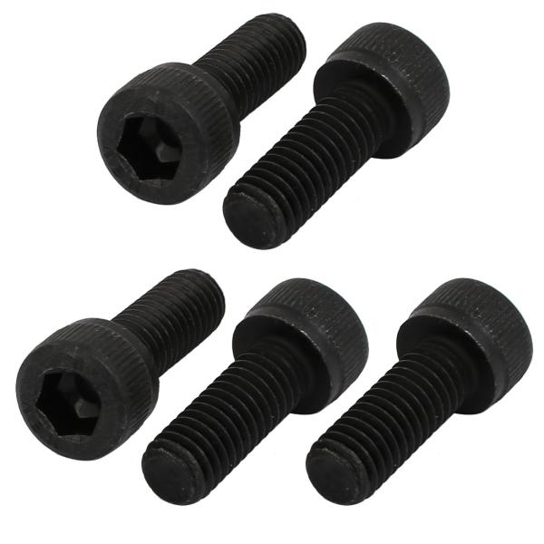 uxcell 六角穴付きボルト 左手ねじボルト M6x16mm 炭素鋼材質 12.9グレード 六角ソケット 5個入リ