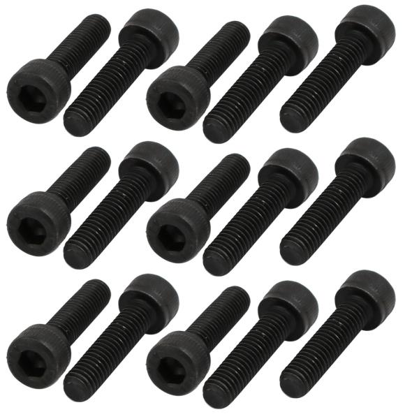 uxcell 六角穴付きボルト 左手ねじボルト M6x20mm 炭素鋼材質 12.9グレード 六角ソケット 15個入リ