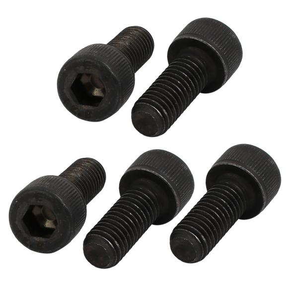 uxcell 六角穴付きボルト 左手ねじボルト M8x20mm 炭素鋼材質 12.9グレード 六角ソケット 5個入リ