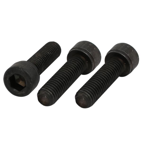 uxcell 六角穴付きボルト 左手ねじボルト M10x35mm 炭素鋼材質 12.9グレード 六角ソケット 3個入リ