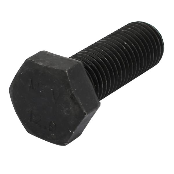 uxcell 六角ボルト 左手ねじボルト ネジ ブラック グレード12.9 M16x45mm DIN933