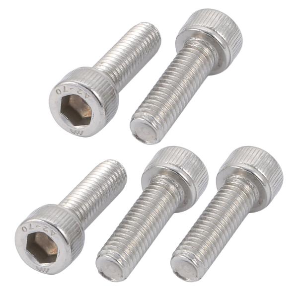 uxcell 六角穴付きボルト キャップねじ M6x20mm 304ステンレス鋼 左手のスレッド 5個入り