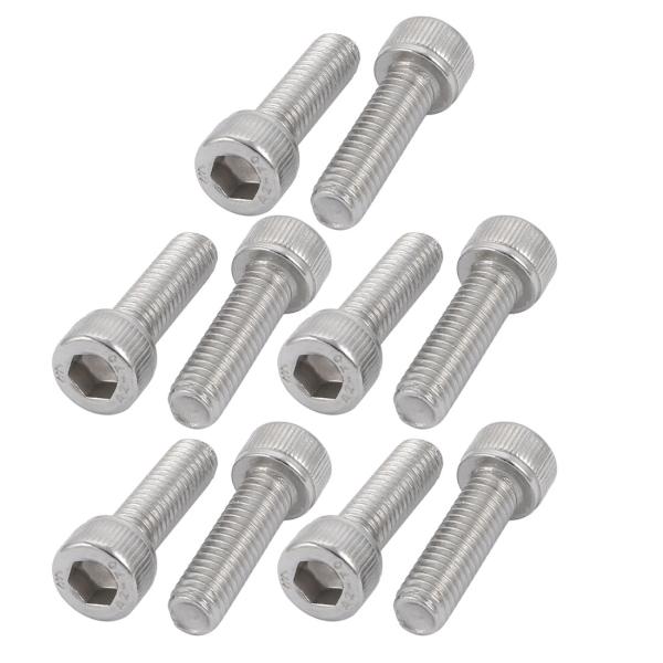uxcell 六角穴付きボルト キャップねじ M6x20mm 304ステンレス鋼 左手のスレッド 10個入り