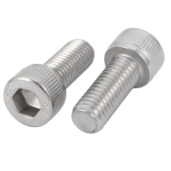 uxcell 六角穴付きボルト キャップねじ M10x25mm ステンレス鋼 左手のスレッド 2個入り