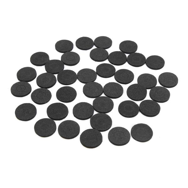 uxcell フラットワッシャー スポンジ 耐衝撃性 カー リベット フラットワッシャー 絶縁 ガスケット リング ブラック 40個入り