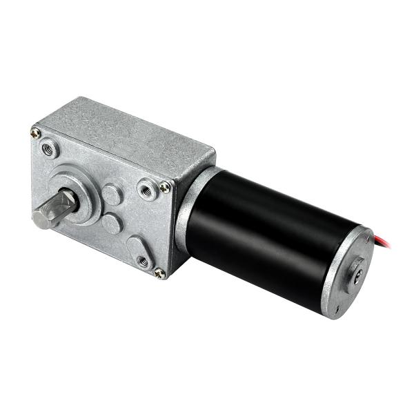 uxcell ウォームギアDCモーター DC12V 65RPM 直流モーター 高トルク低rpm可逆小型モーター