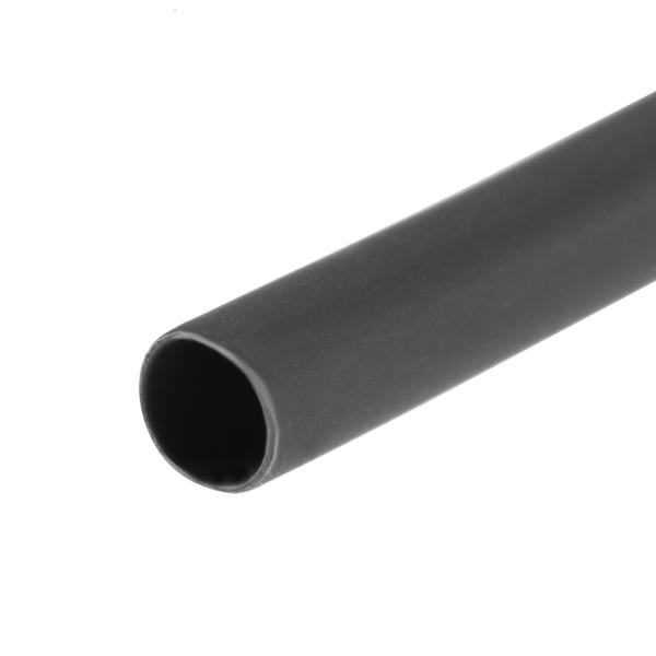uxcell 熱伸縮チューブ ケーブルスリーブ 直径2.5mm フラット幅4.69mm 伸縮率2:1 長さ3 m ブラック