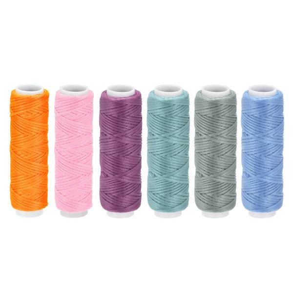 【本商品は海外出荷】お届けは通常20-30日を頂いております。[ レザーワックススレッド ] - 13 ヤード/スプール (約. 12M); 系サイズ: 0.8mm (150D/16)[ 素材 ] - ポリエステル糸のテキスタイルでできてお...