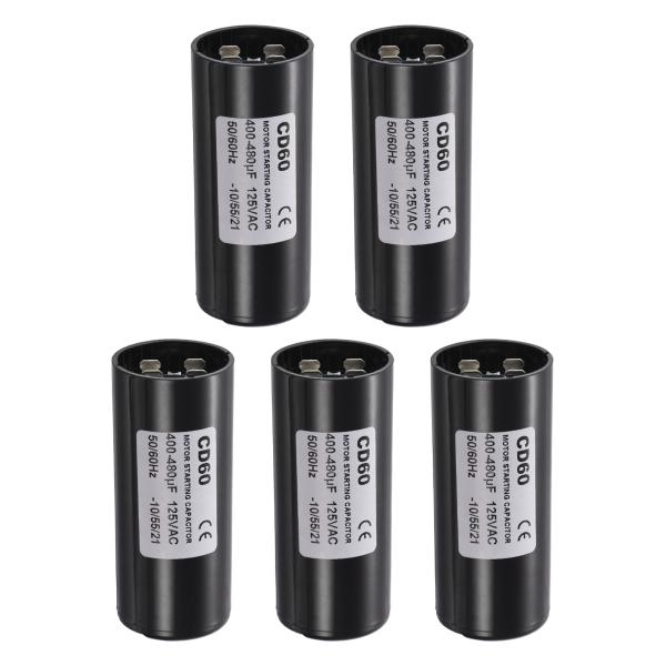 PATIKIL モータースタートコンデンサー 400-480μF MFD 125VAC 50/60Hz ラウンドCD60ランコンデンサー ウェルポンプ