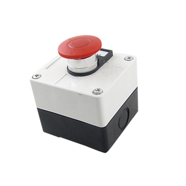 uxcell プッシュボタンスイッチ 押しボタンスイッチ キノコキャップ 600V 10A モーメンタリ スイッチ 赤 緑 キノコ