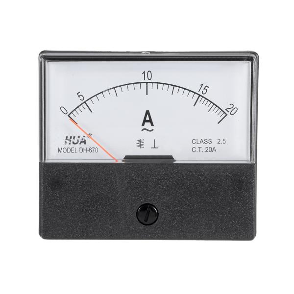 【本商品は海外出荷】お届けは通常20-30日を頂いております。製品名: アナログ電流計;モデル: DH-670メジャーカップ カレント レンジ : AC 0-20A;アキュラシー :クラス2.5総計のサイズ : 70 x 45 x 60 m...