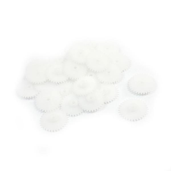 白いプラスチックパーツ uxcell ステアリングギア プラスチック歯車 ホワイト プラスチック製