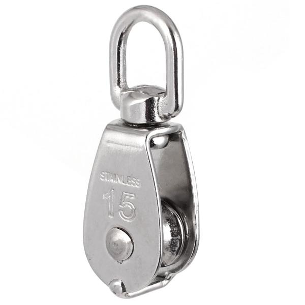 【本商品は海外出荷】お届けは通常20-30日を頂いております。商品名 : ローププーリー ;材質: 304ステンレススチールタイプ: シングルの綱車;アイサイズ (約) : 13.5 x 11mmグルーブ幅 : 15mm;綱車幅 (約.) ...