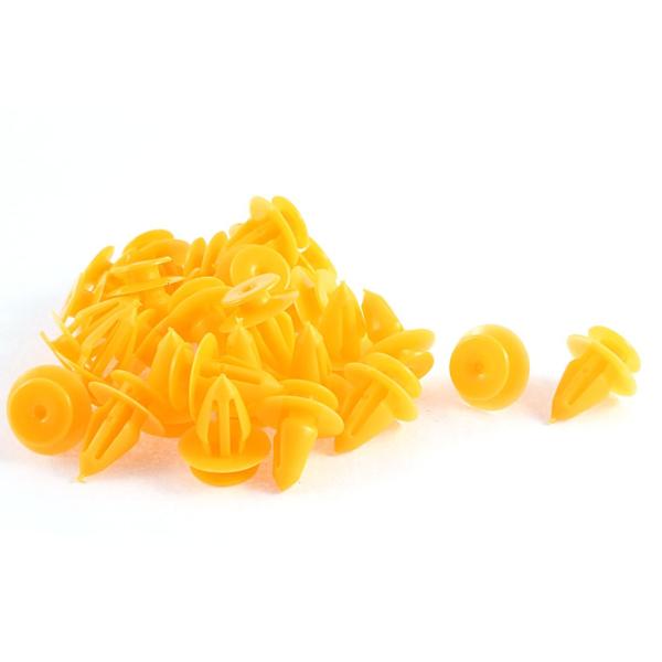 【本商品は海外出荷】お届けは通常20-30日を頂いております。商品名：クリップリベットファスナー,カラー：イエロー;フィットホールサイズ：10mmヘッド径（最大）：17mmチ;茎長：13.5mm;全長：20mm数量：30個入り;交換部品番号...