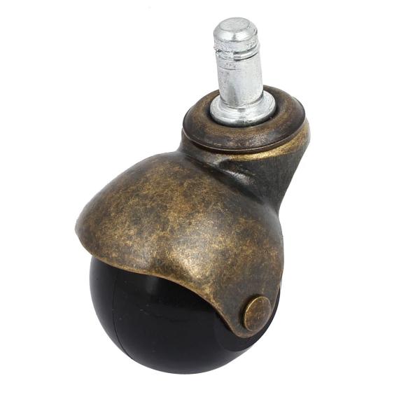 【本商品は海外出荷】お届けは通常20-30日を頂いております。パッケージ内容：ボールキャスター1個入り、 商品名：ボールキャスター重量：155g; 主材料：プラスチック、金属特徴：スイベル; メインカラー：ブラック、ブロンズトーン全体の高さ...