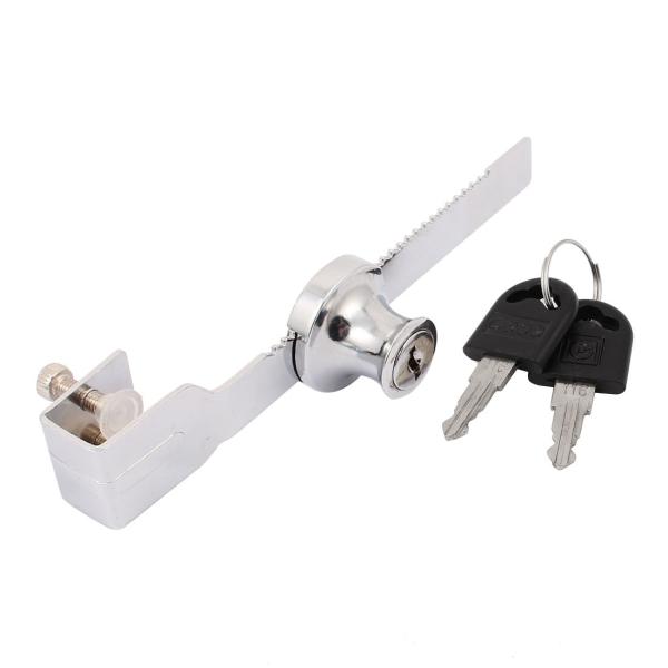 【本商品は海外出荷】お届けは通常20-30日を頂いております。素材:メタル　パッケージ: 1 xショーケースロック　2x鍵　インストール部品入; 品名：ショーケースロック重さ: 85g;メーンカラー：シルバートーン　全サイズ: 140x30...