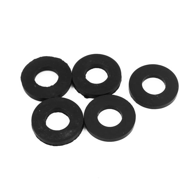 【本商品は海外出荷】お届けは通常20-30日を頂いております。　素材:ゴム重量:10g　パッケージコンテンツ:5*フラットワッシャーカラー:ブラック　製品名:フラットワッシャー外径:24mm　厚さ:3mm内径:12mm