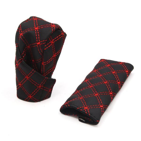 【本商品は海外出荷】お届けは通常20-30日を頂いております。製品名: ハンドブレーキカバー + ギア シフトノブカバー; 材質: フェイクレザーパッケージコンテンツ: 1 x ギア シフトノブカバー, 1 x ハンドブレーキカバーシェルの...