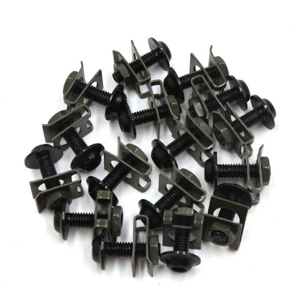 uxcell オートバイ クリップ ボルト ネジ キッ M6 スポーツバイク