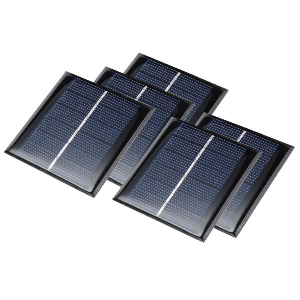 uxcell ソーラーパネル 多結晶太陽電池パネル 4V 100mA 70mm x 5個入り